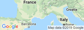 Provence Alpes Côte D'azur map